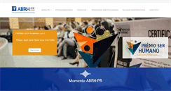 Desktop Screenshot of abrh-pr.org.br
